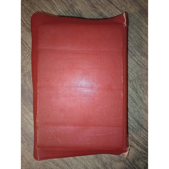 The Holy Bible Illustrated 1955 Catholic Red Christmas Gift w/Bookmark READ PLZ - Picture 12 of 16